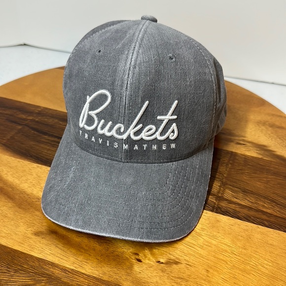 Travis Mathew Accessories Travis Mathew Buckets Hat In Lightweight Gray Corduroy 0 Cotton